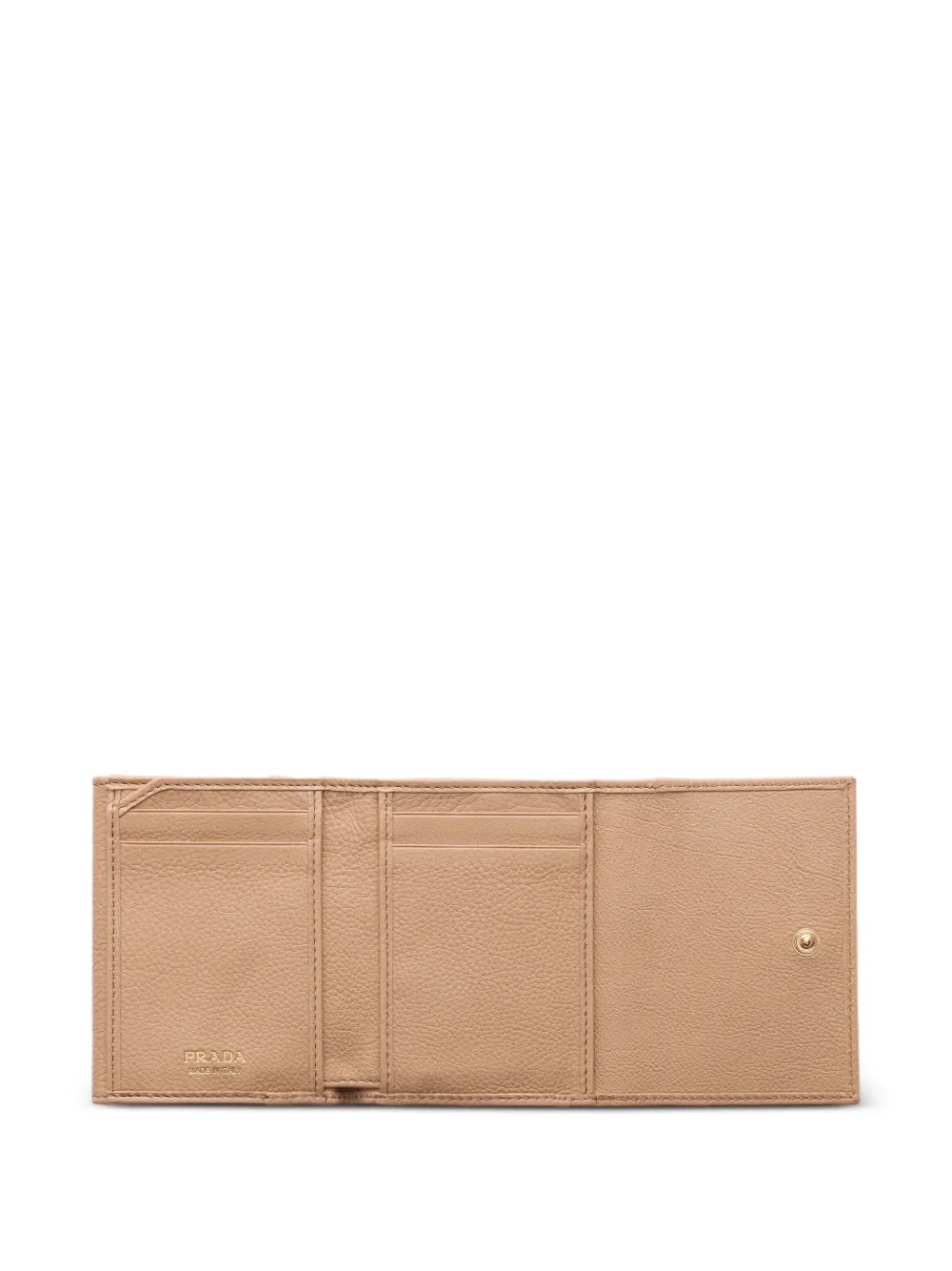 Prada Leren portemonnee Beige
