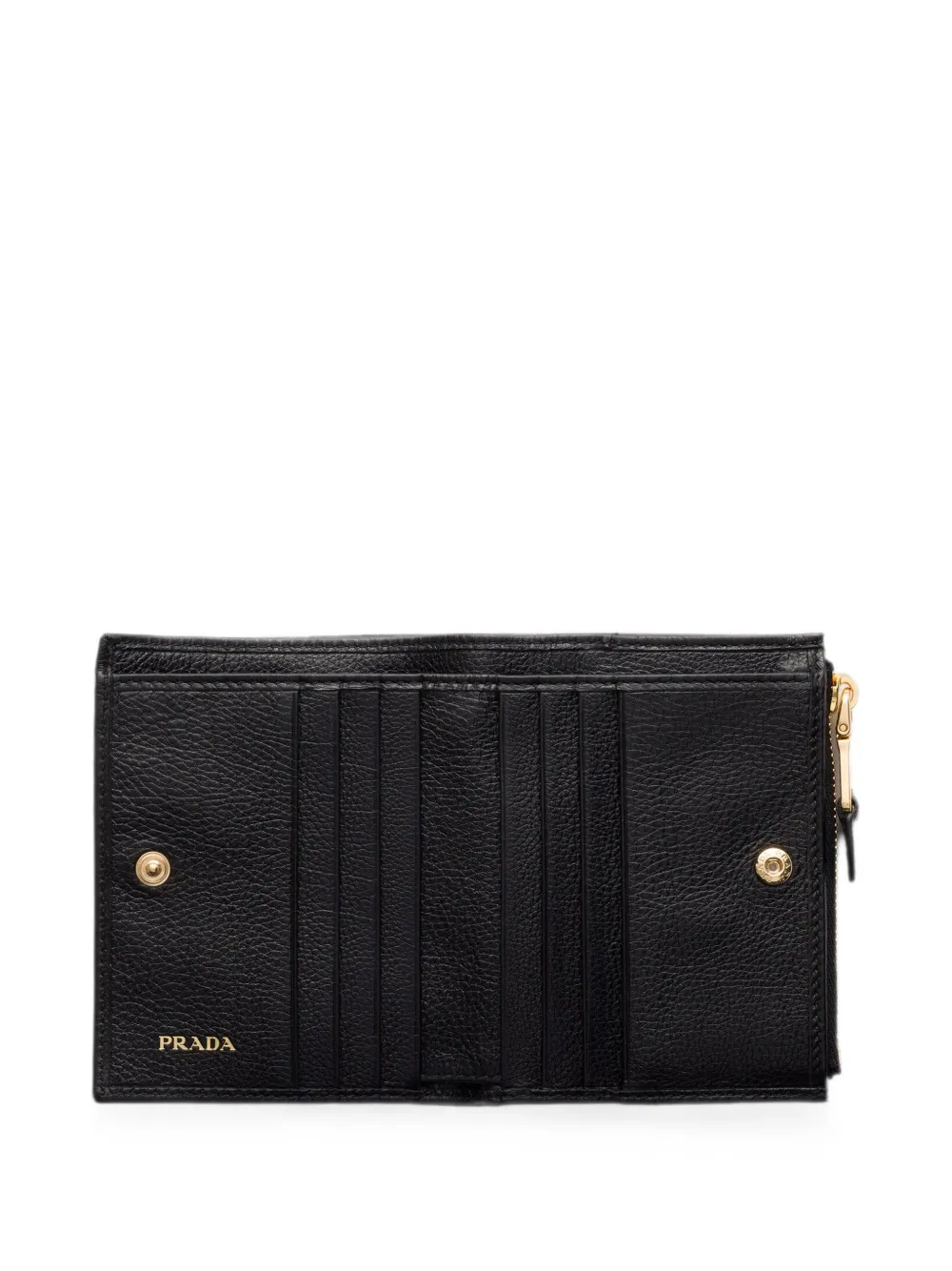 Prada Leren portemonnee Zwart