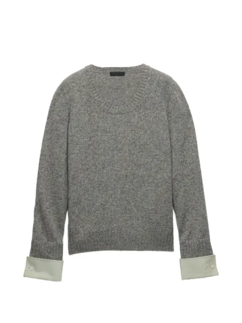 Prada Shetland wool scoop-neck sweater