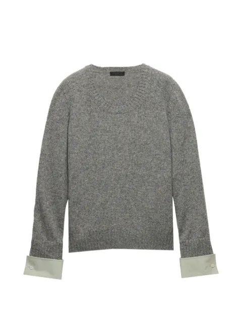 Prada Shetland wool scoop-neck sweater
