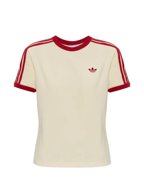 adidas camiseta slim con detalle de tres rayas