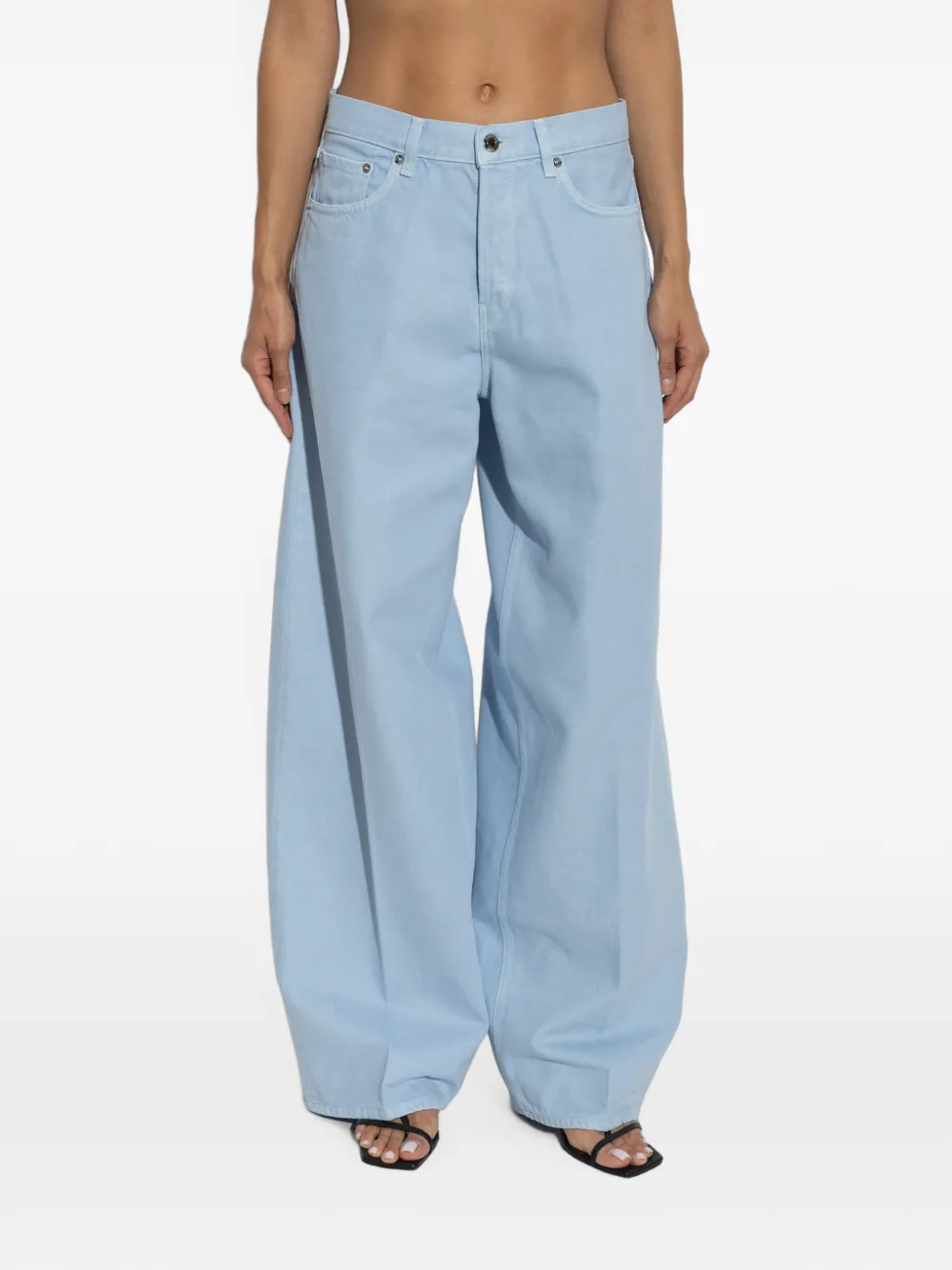 Haikure Jeans met wijde pijpen Blauw