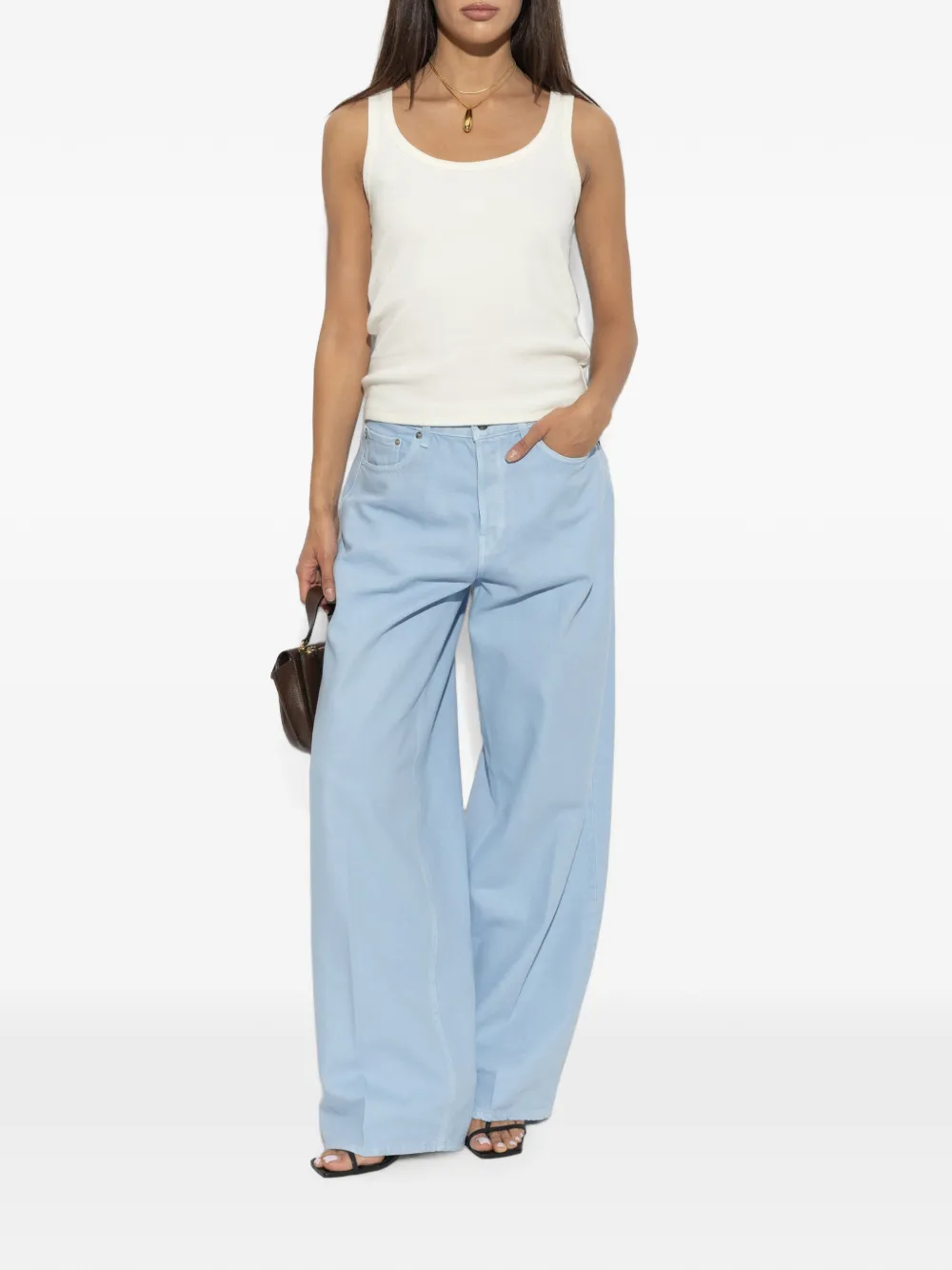Haikure Jeans met wijde pijpen Blauw