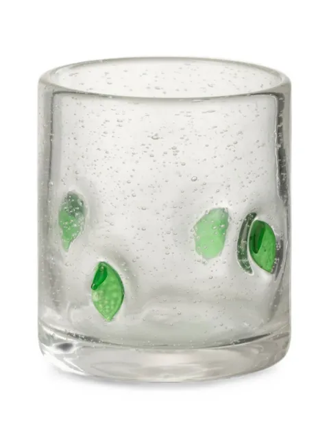 J-LINE citrus-motif bubble-effect glasses (set of three)