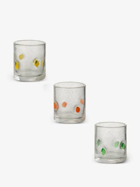 J-LINE set de tres gafas con motivo de cítricos