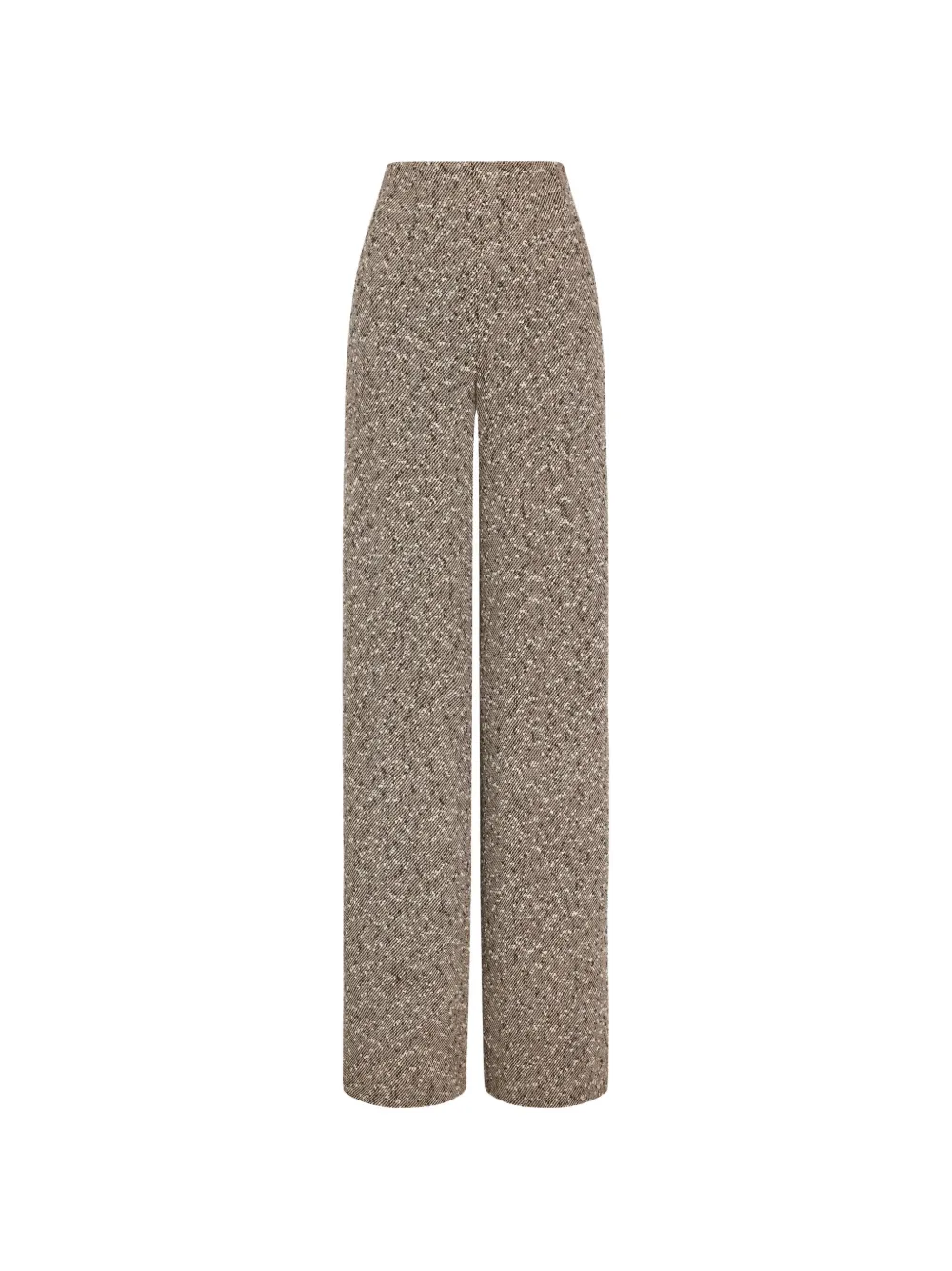Oscar de la Renta Pantaloni a gamba ampia in tweed - Toni neutri
