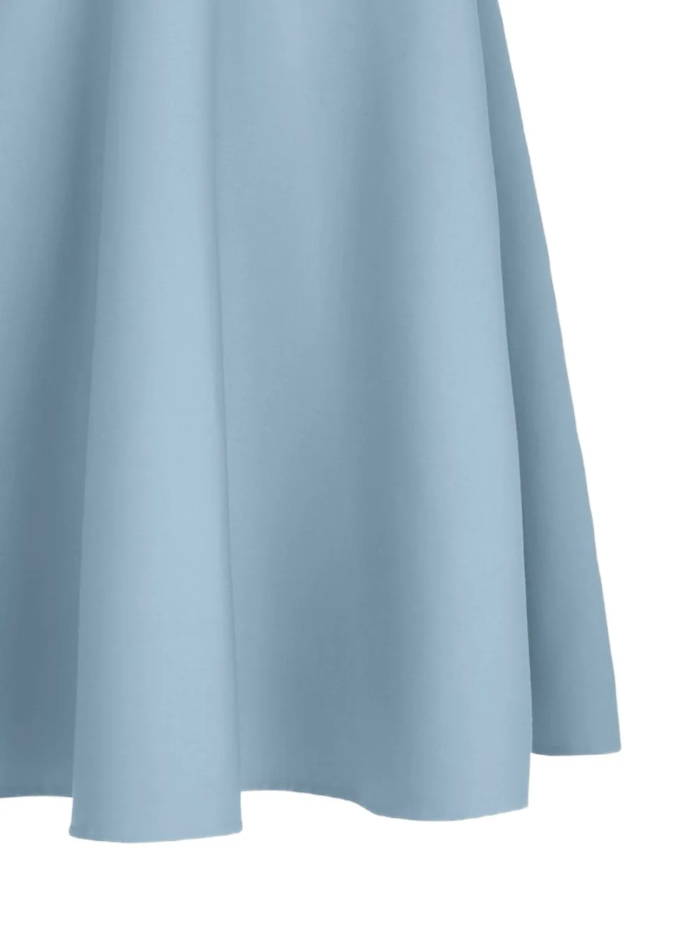 Oscar de la Renta Flared jurk met kapmouwen en ceintuur Blauw