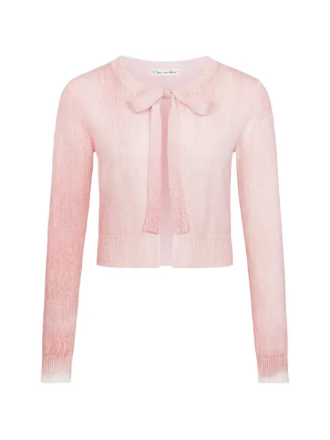 Oscar de la Renta tie-neck cropped cardigan