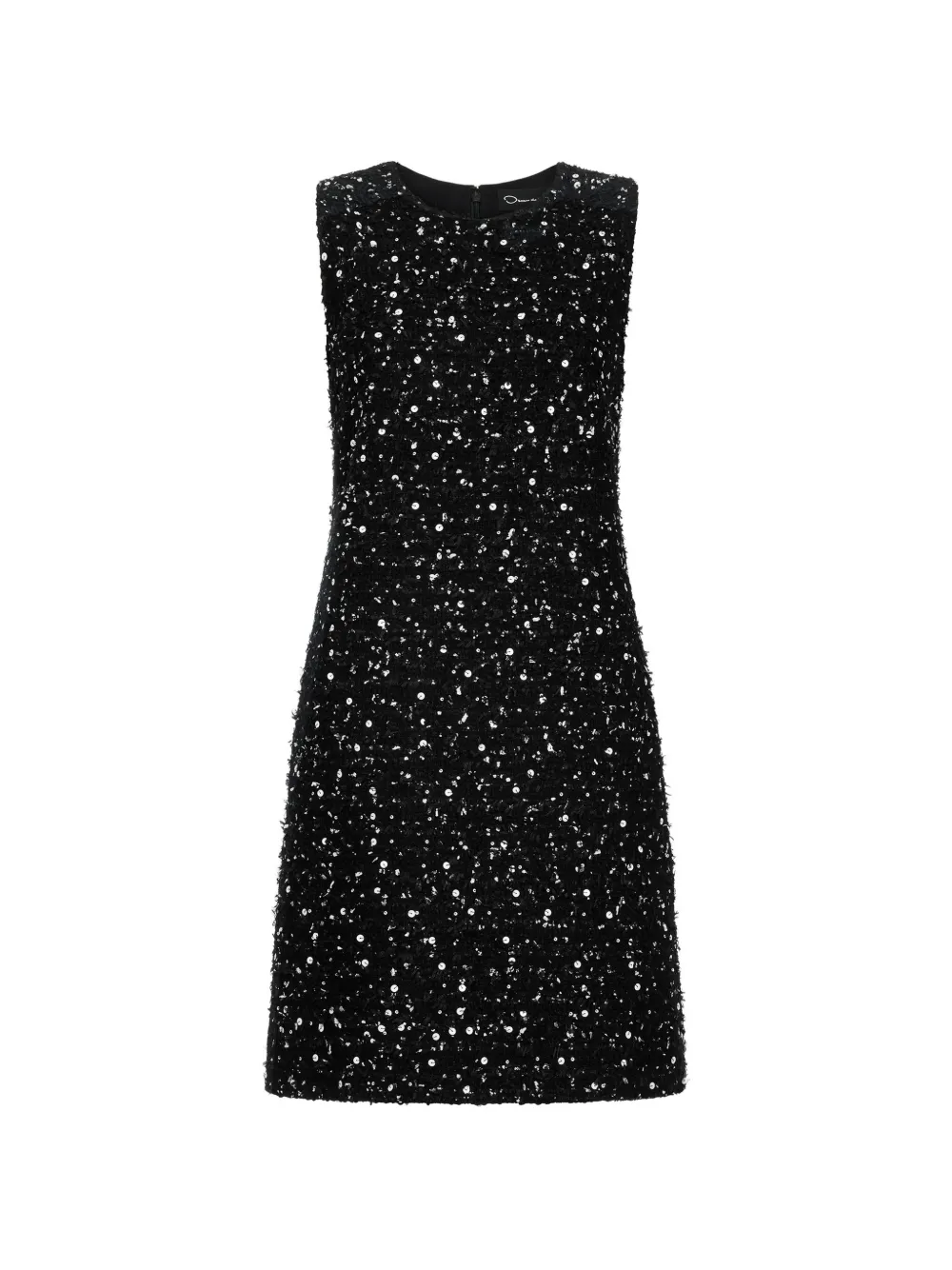 Oscar de la Renta Abito corto con paillettes - Nero