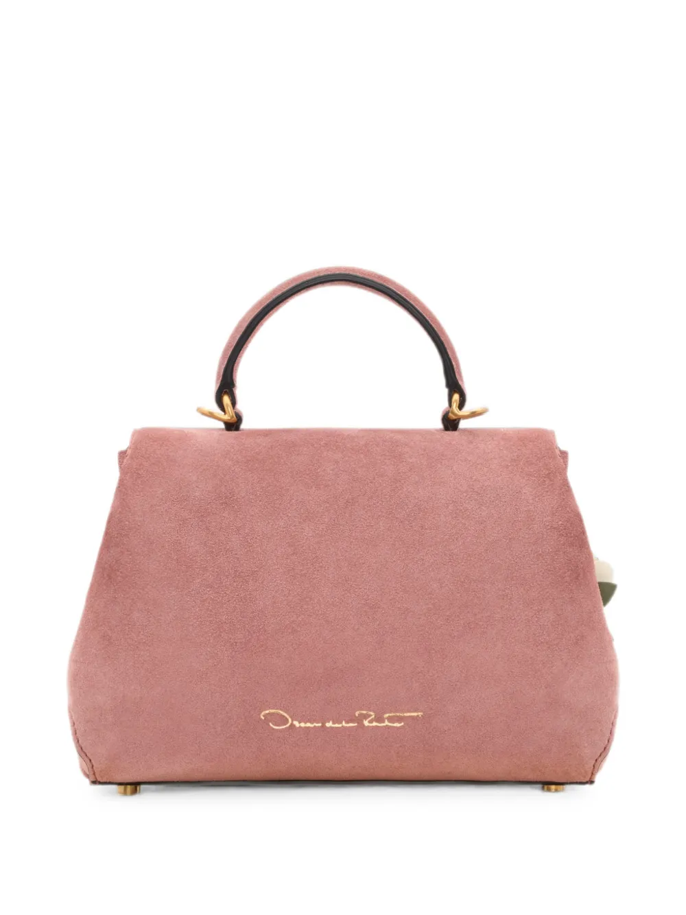 Oscar de la Renta Kleine Poppy shopper met bloemapplicatie Roze