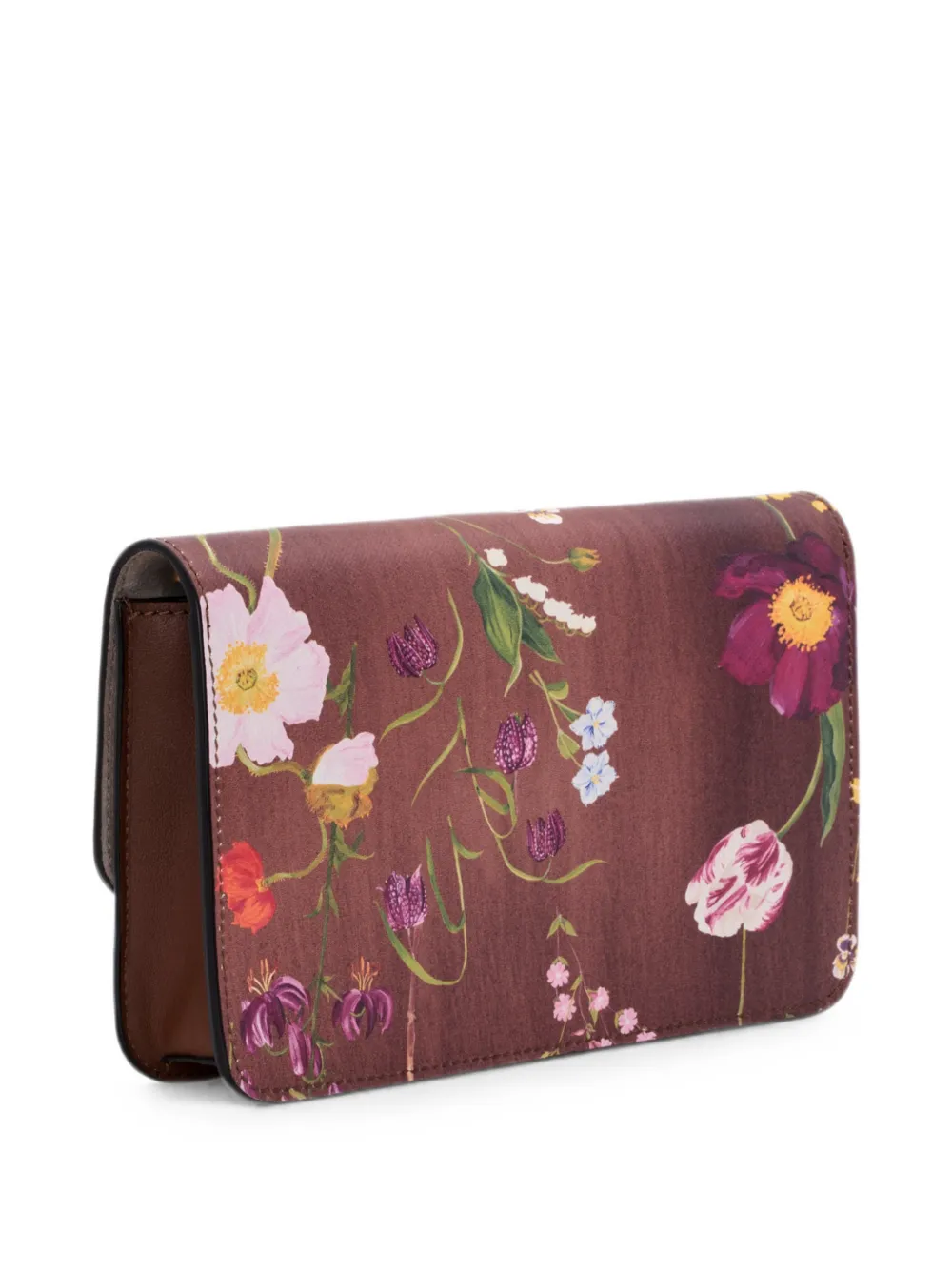 Oscar de la Renta O Pochette mini-clutch met bloemenprint Bruin