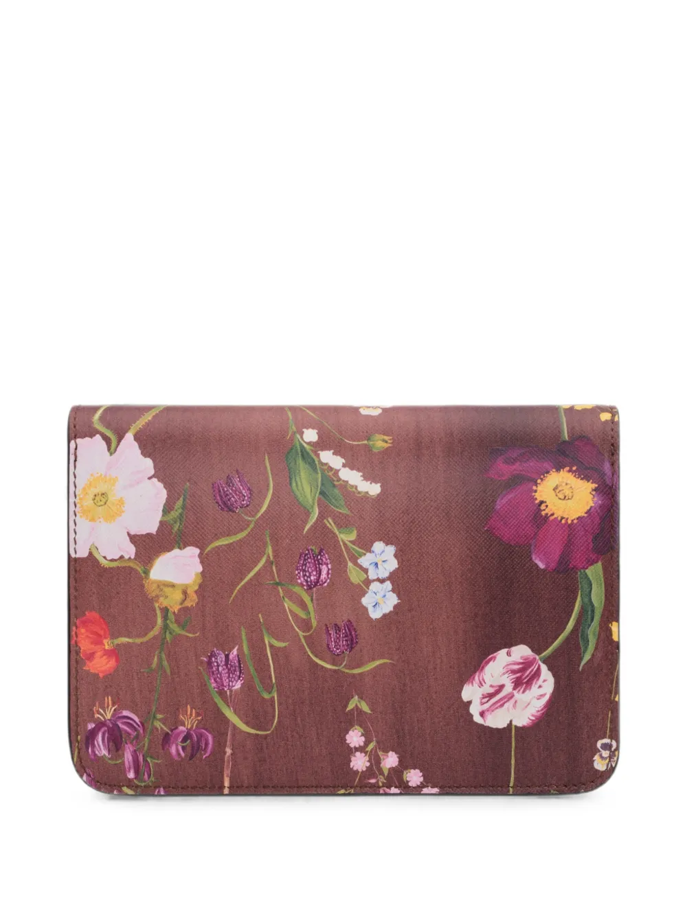Oscar de la Renta O Pochette mini-clutch met bloemenprint Bruin
