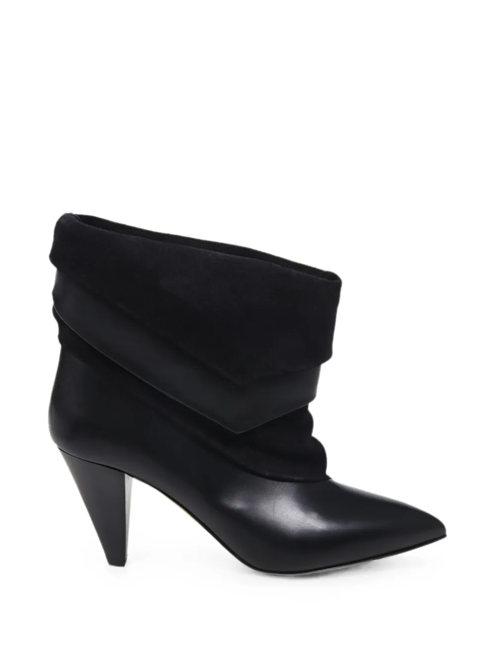 ISABEL MARANT panelled pointed-toe ankle boots Zwart