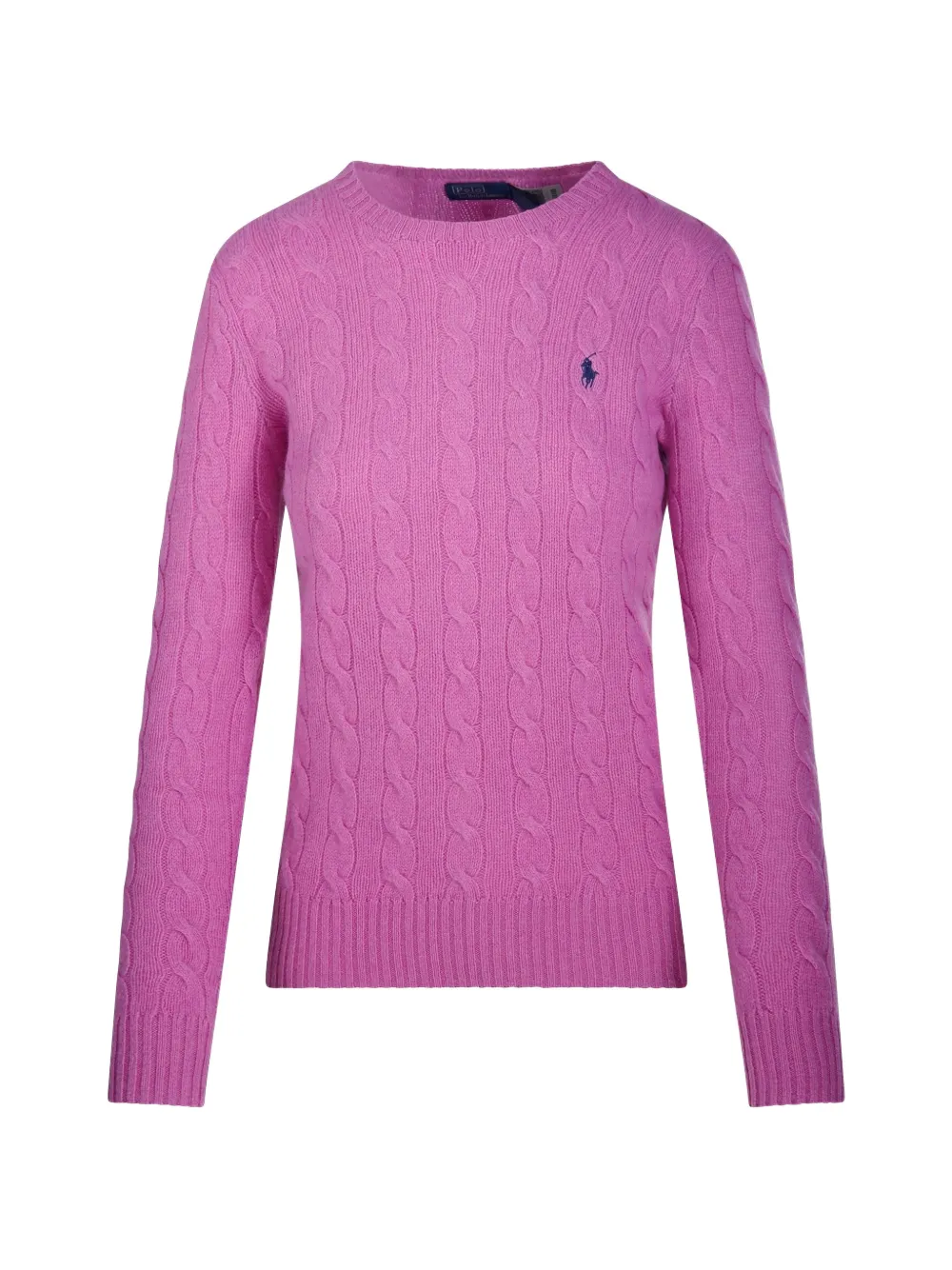 Polo Ralph Lauren cable-knit embroidered-logo sweater - Rosa