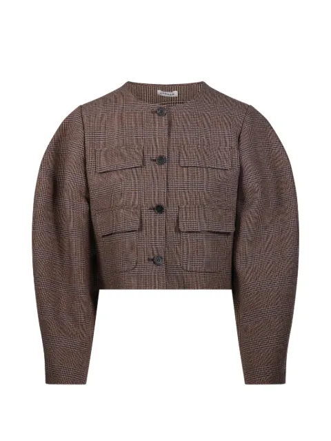 P.A.R.O.S.H. check cropped jacket