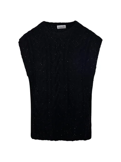 P.A.R.O.S.H. débardeur en maille torsadée à sequins