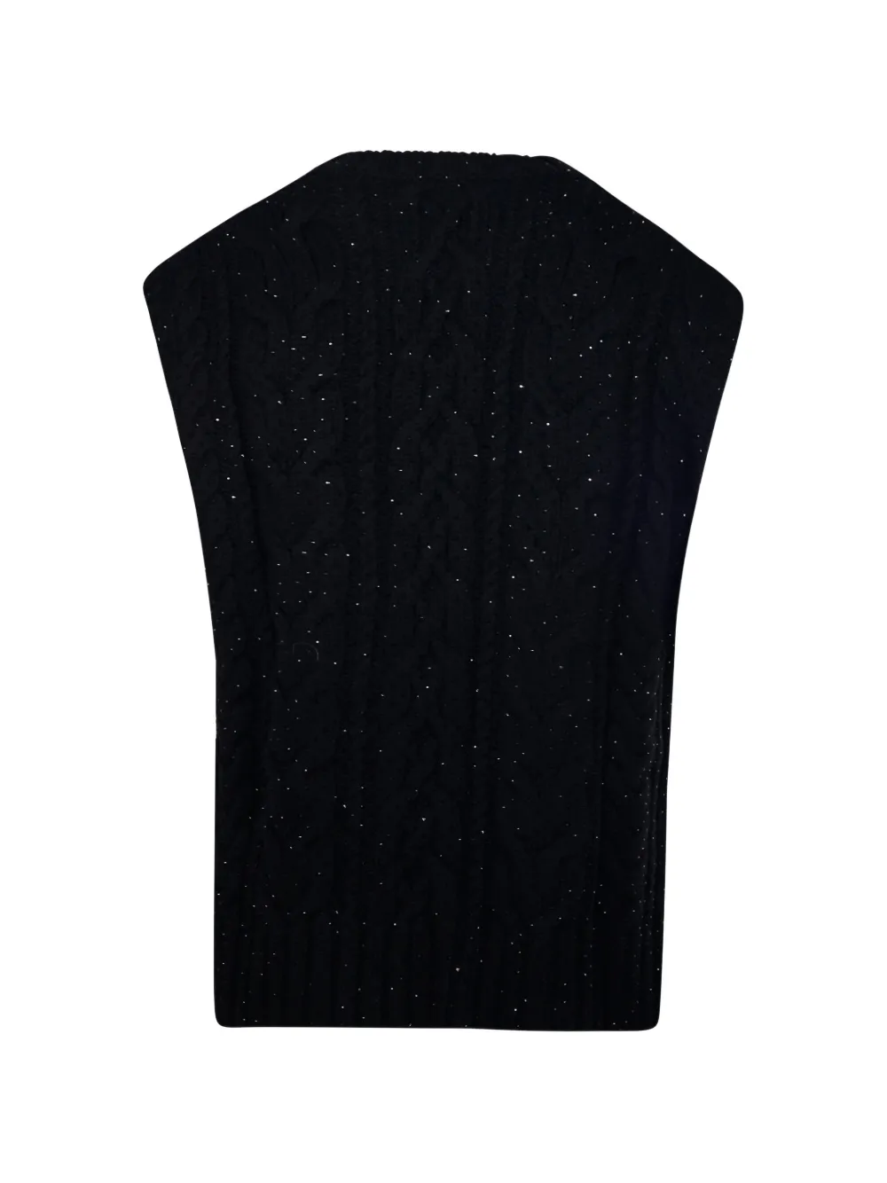 P.A.R.O.S.H. Kabelgebreide top Zwart