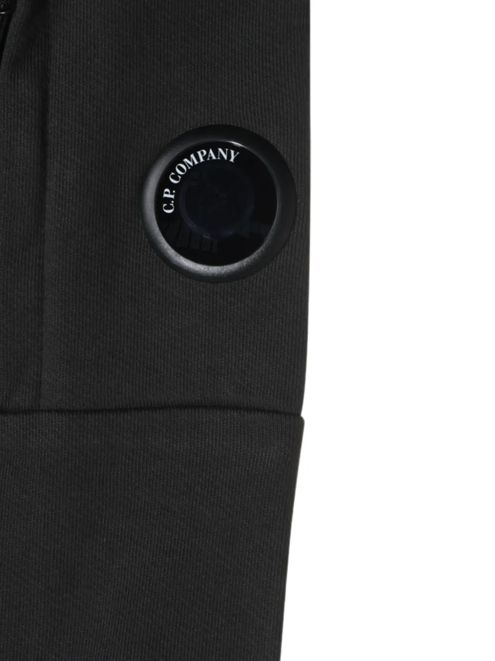 C.P. Company Hoodie met lens detail Zwart