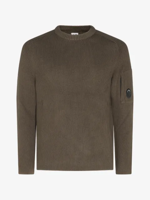 C.P. Company ribbed-knit lens-detail sweater
