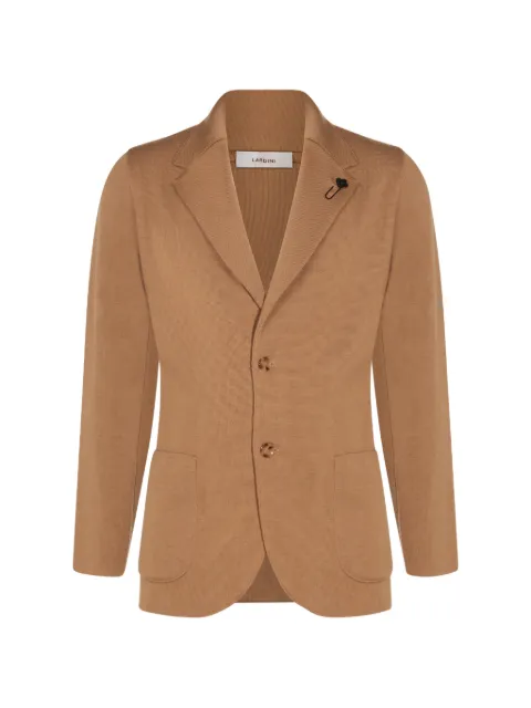 Lardini notched-lapel wool jacket