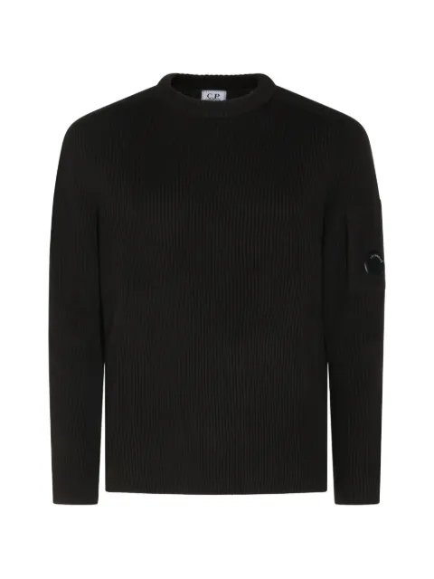 C.P. Company ribbed-knit Lens-detail sweater