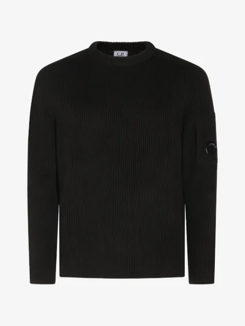 C.P. Company ribbed-knit Lens-detail sweater