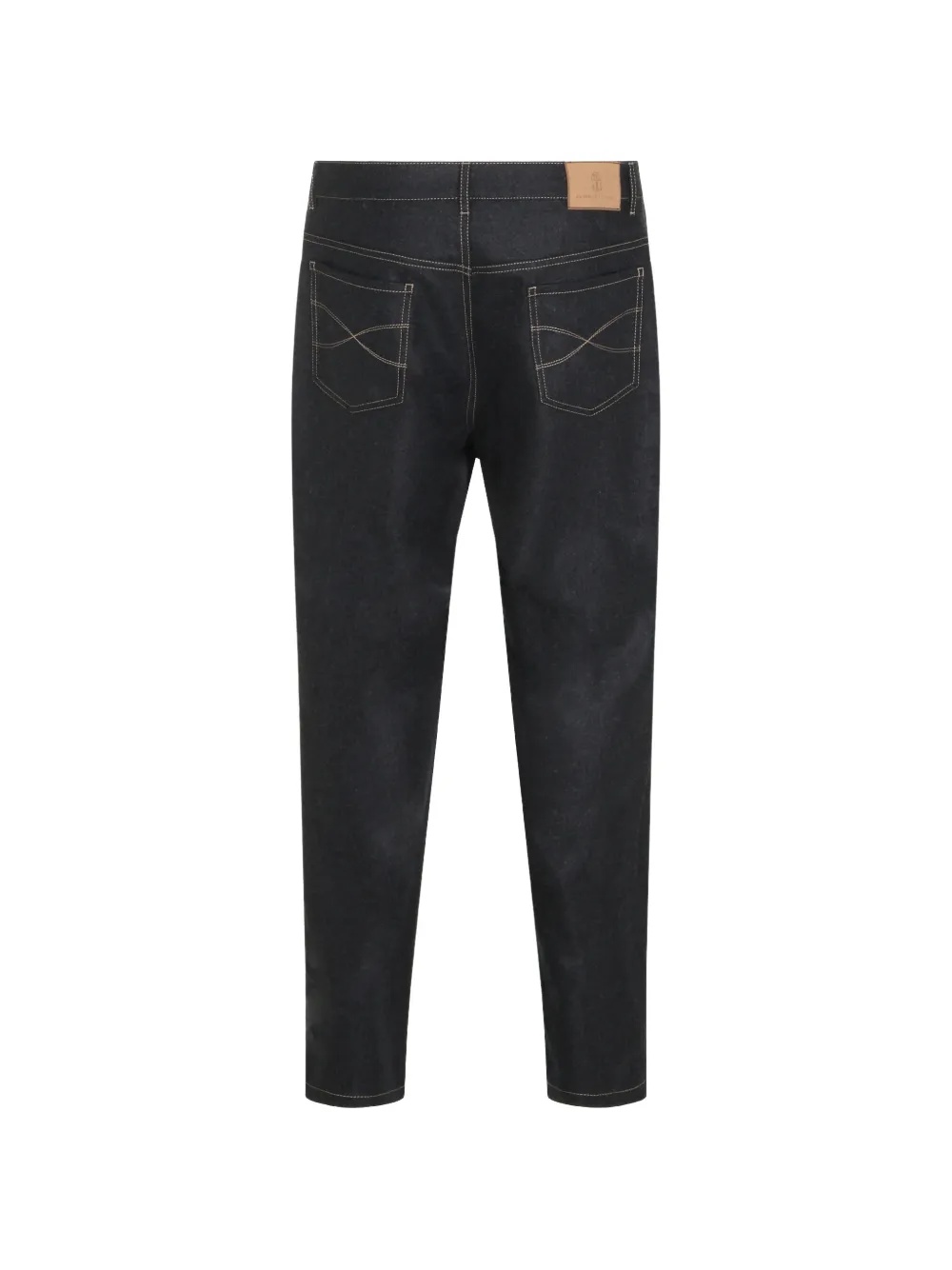 Brunello Cucinelli Broek met contrasterend stiksel Zwart