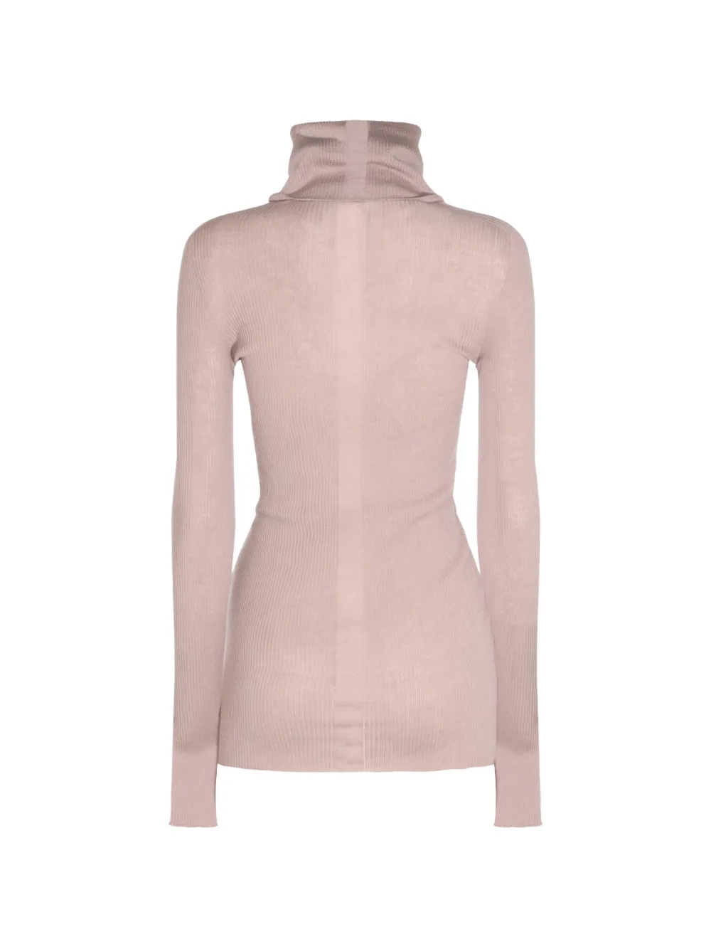 Rick Owens Ribgebreide coltrui Beige