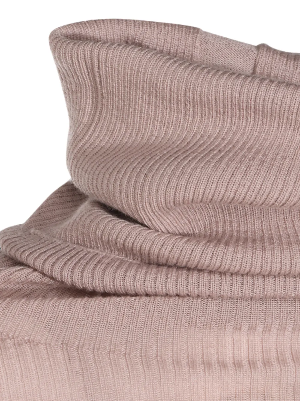 Rick Owens Ribgebreide coltrui Beige