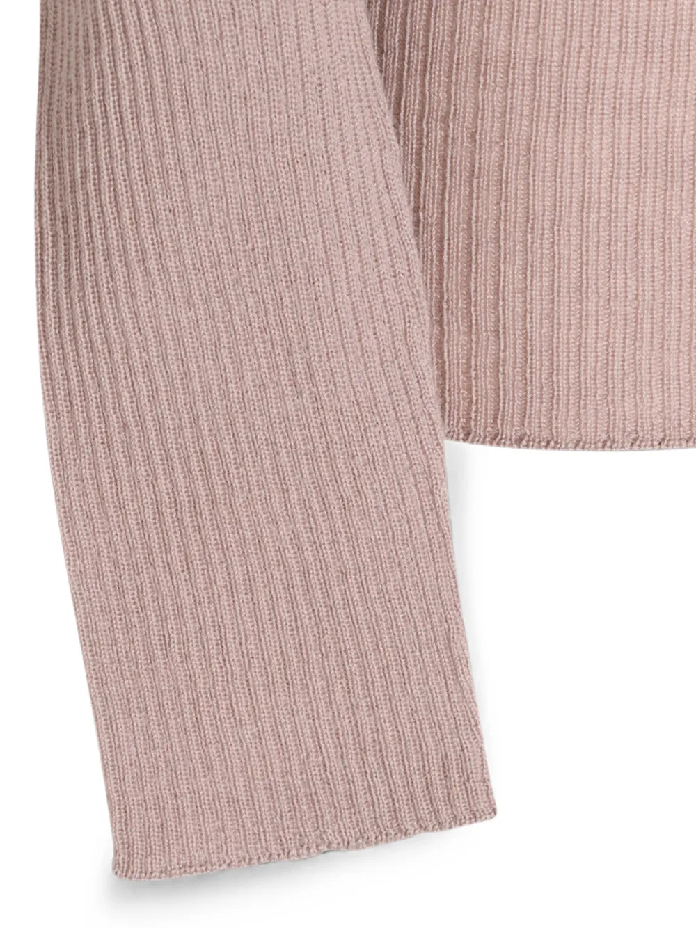 Rick Owens Ribgebreide coltrui Beige