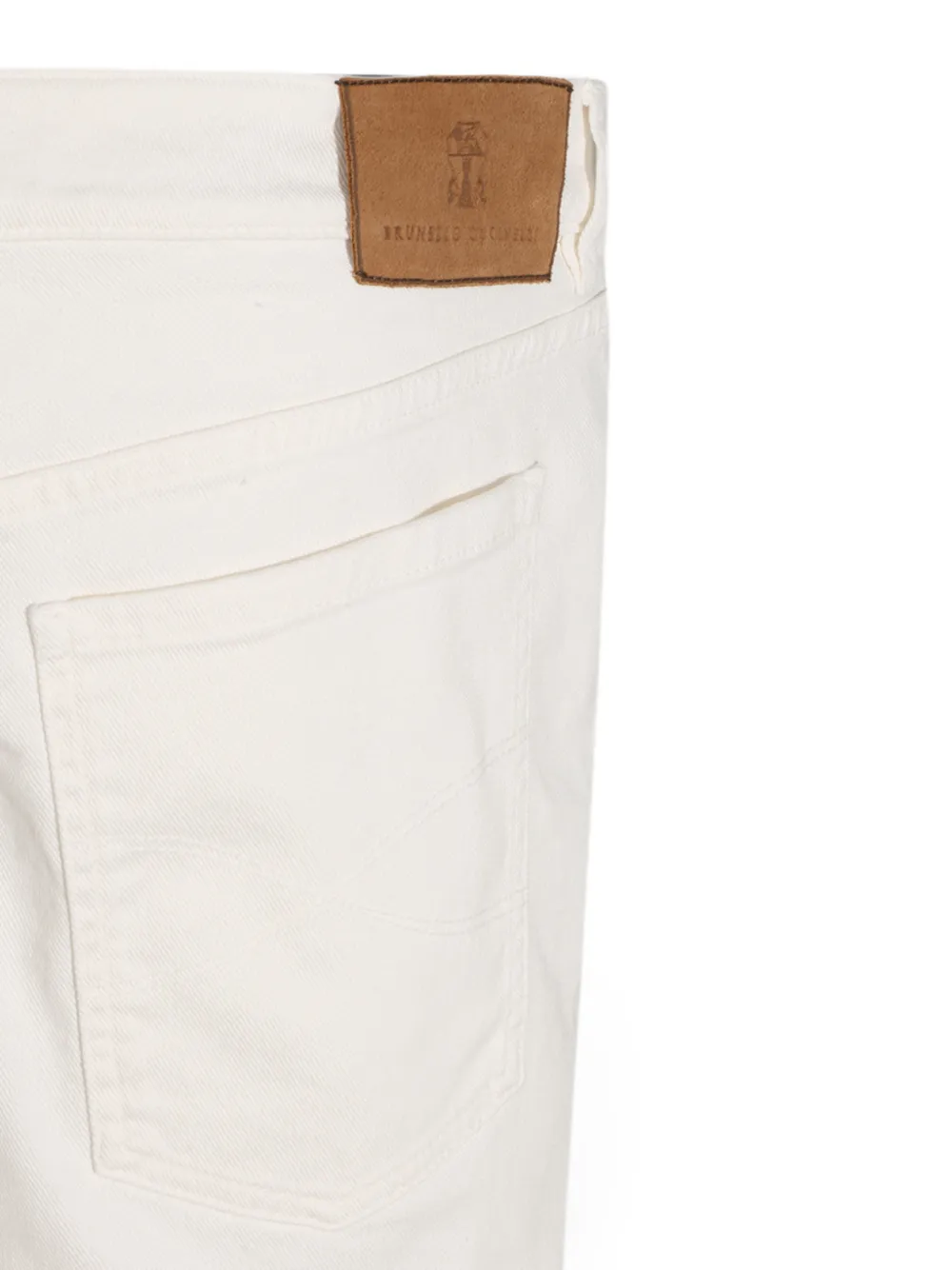 Brunello Cucinelli logo-patch Jeans | Neutrals | FARFETCH