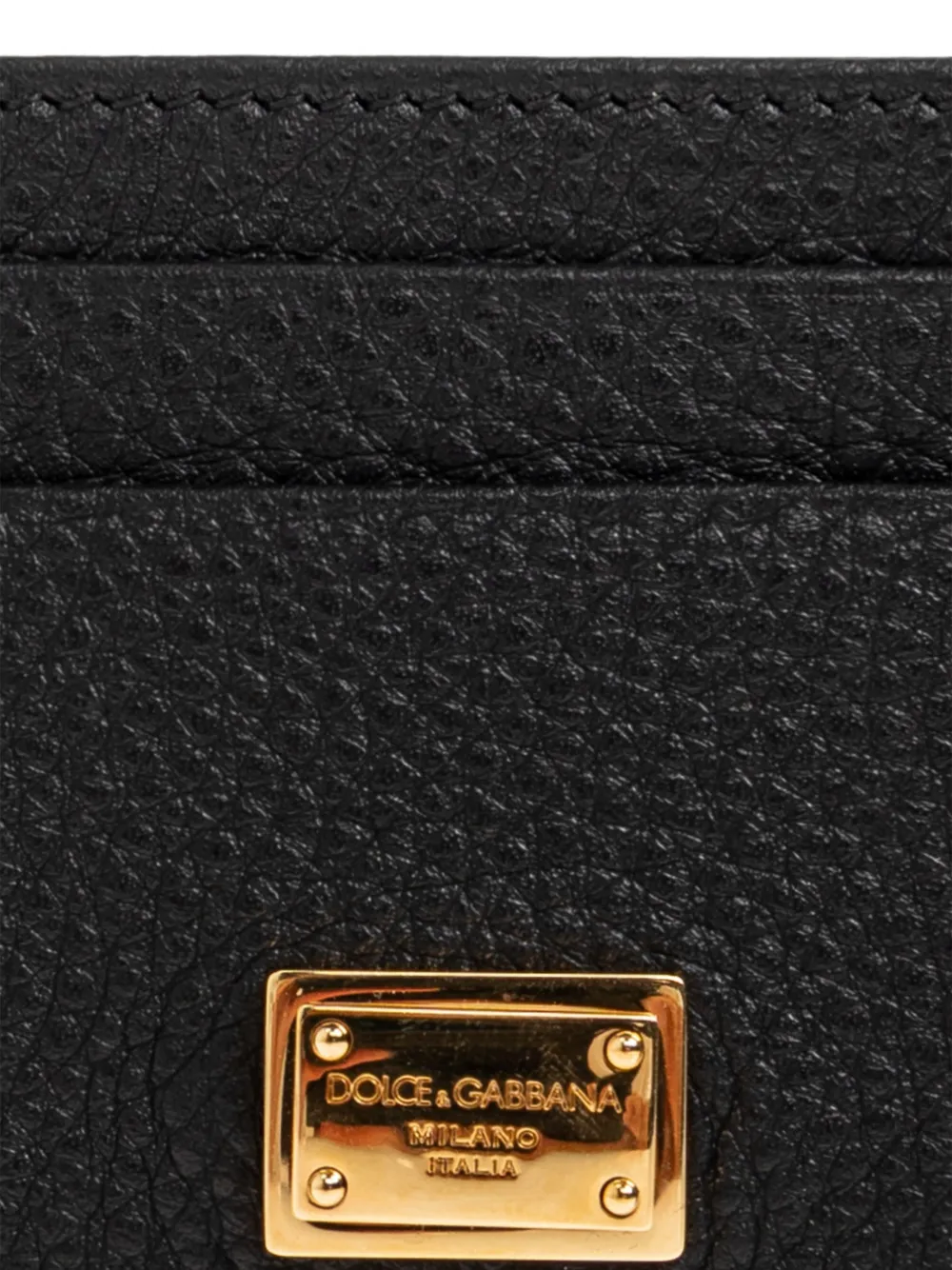 Dolce & Gabbana Leren pasjeshouder Zwart