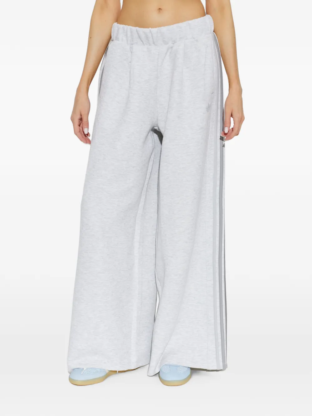 adidas 2.0 side-stripe wide-leg track pants Grijs