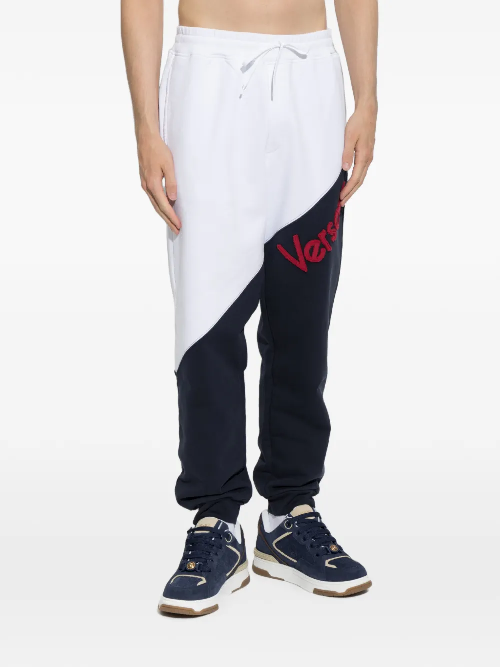 Versace Trainingsbroek met vlakken Blauw
