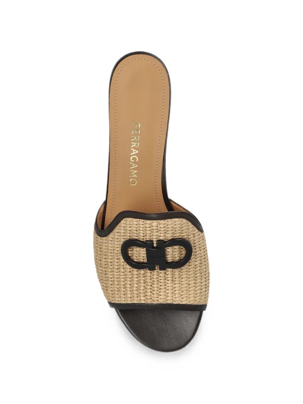 Ferragamo Gancini-ornament sandals Beige