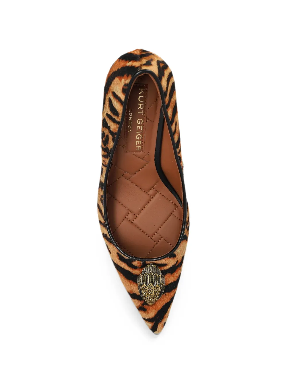 Kurt Geiger London Belgravia Eagle Court tiger-print pumps Bruin