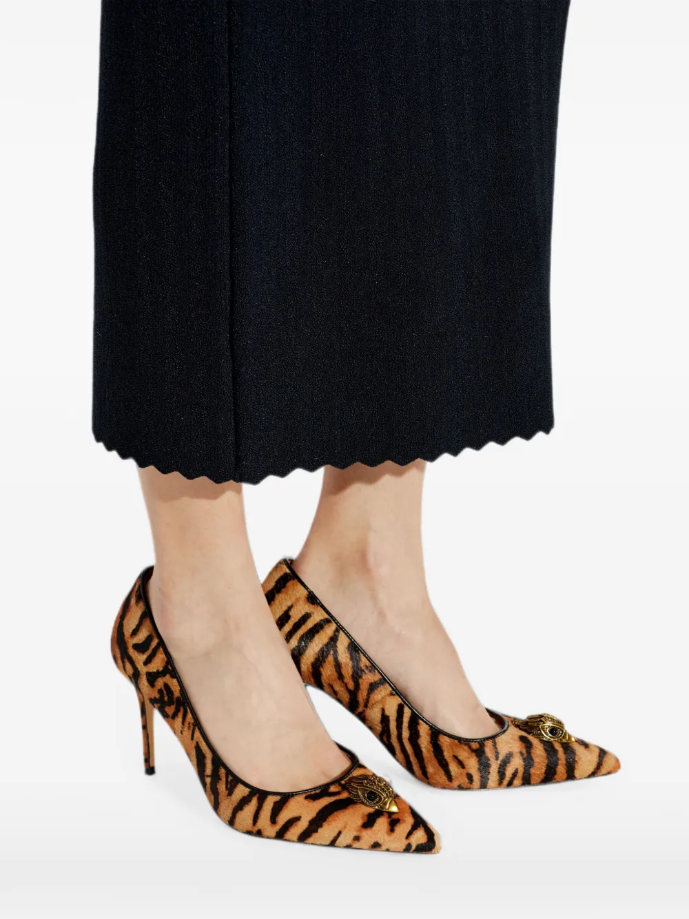 Kurt Geiger London Belgravia Eagle Court tiger-print pumps Bruin