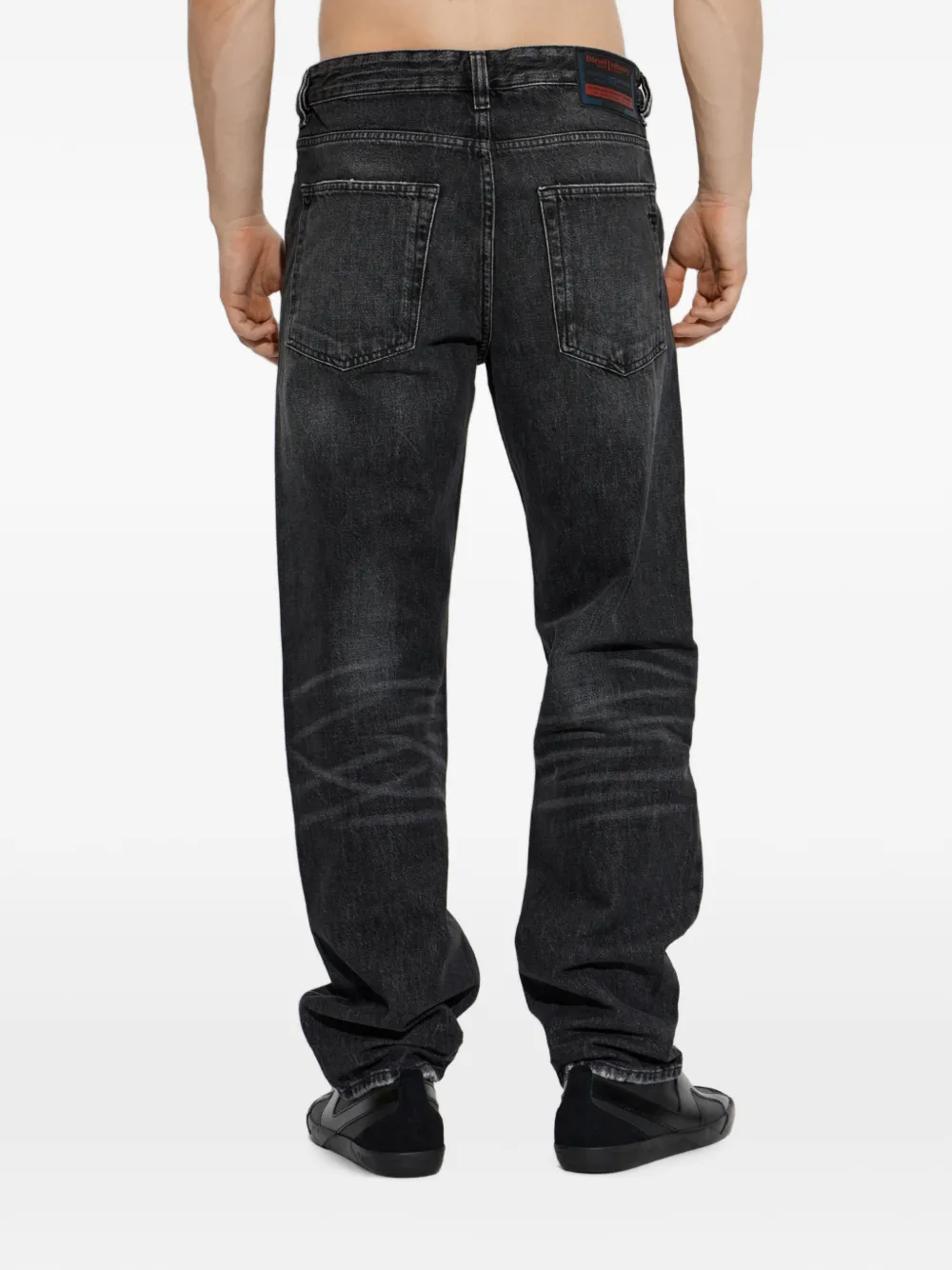 Diesel D-Macs gerafelde jeans Zwart