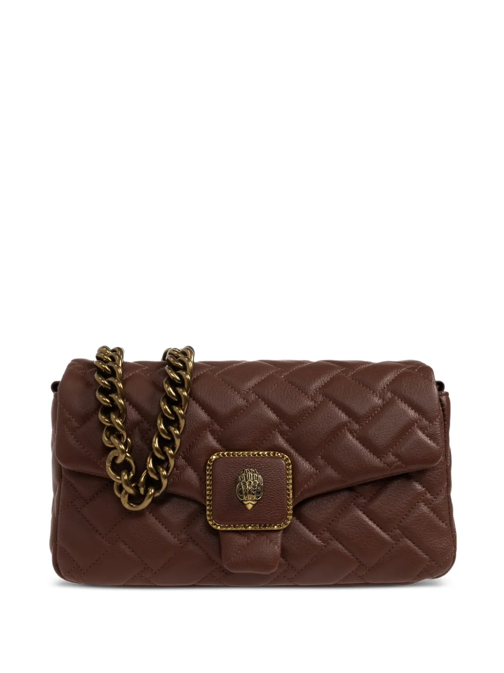 Kurt Geiger London Pimlico quilted leather shoulder bag - Marrone