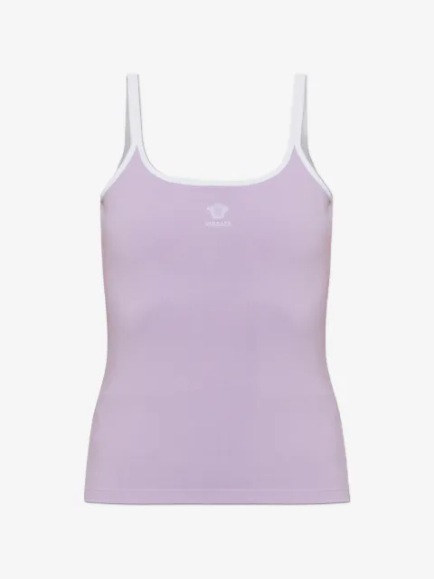 Versace logo-print tank top
