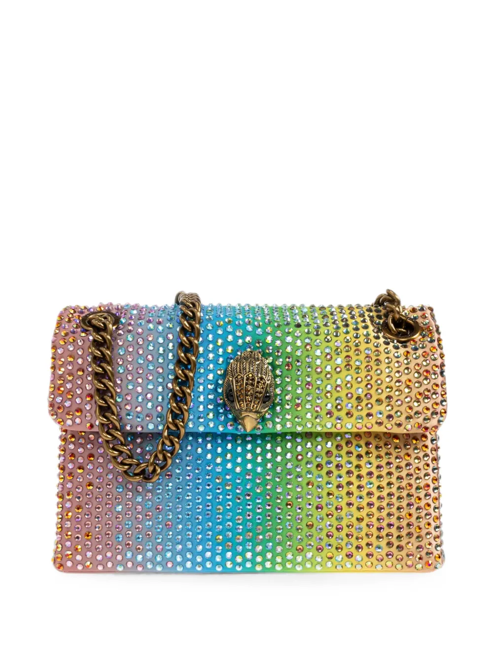 Kurt Geiger London Borsa a spalla Kensington mini con strass - Blu