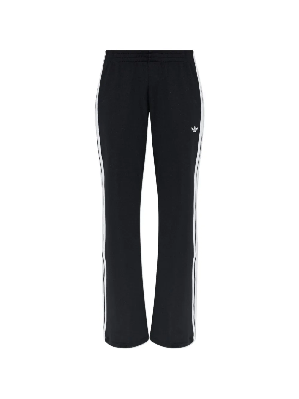 adidas logo-embroidered side-stripe track pants Zwart