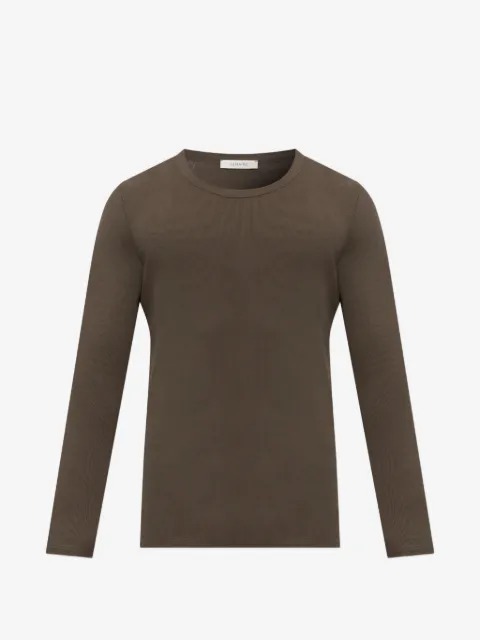 LEMAIRE long-sleeve top in ribbed jersey