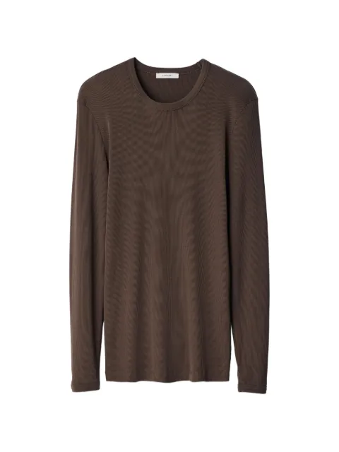LEMAIRE long-sleeve top in ribbed jersey