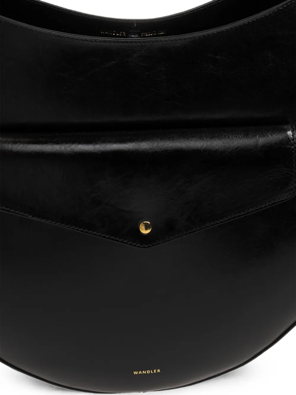 Wandler Hortensia Slouch leren shopper Zwart