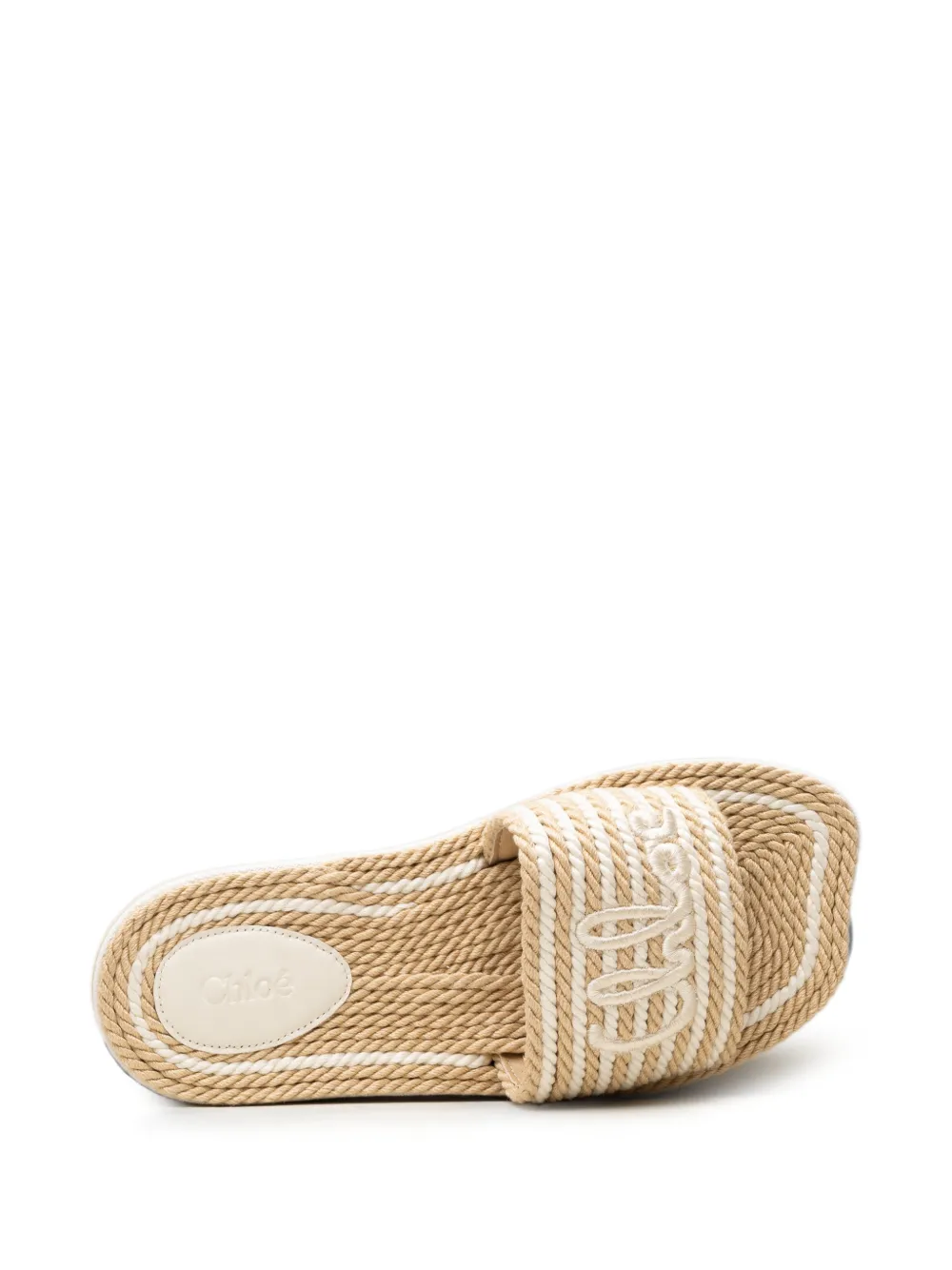 Chloé Woody rope-detail sandals Beige