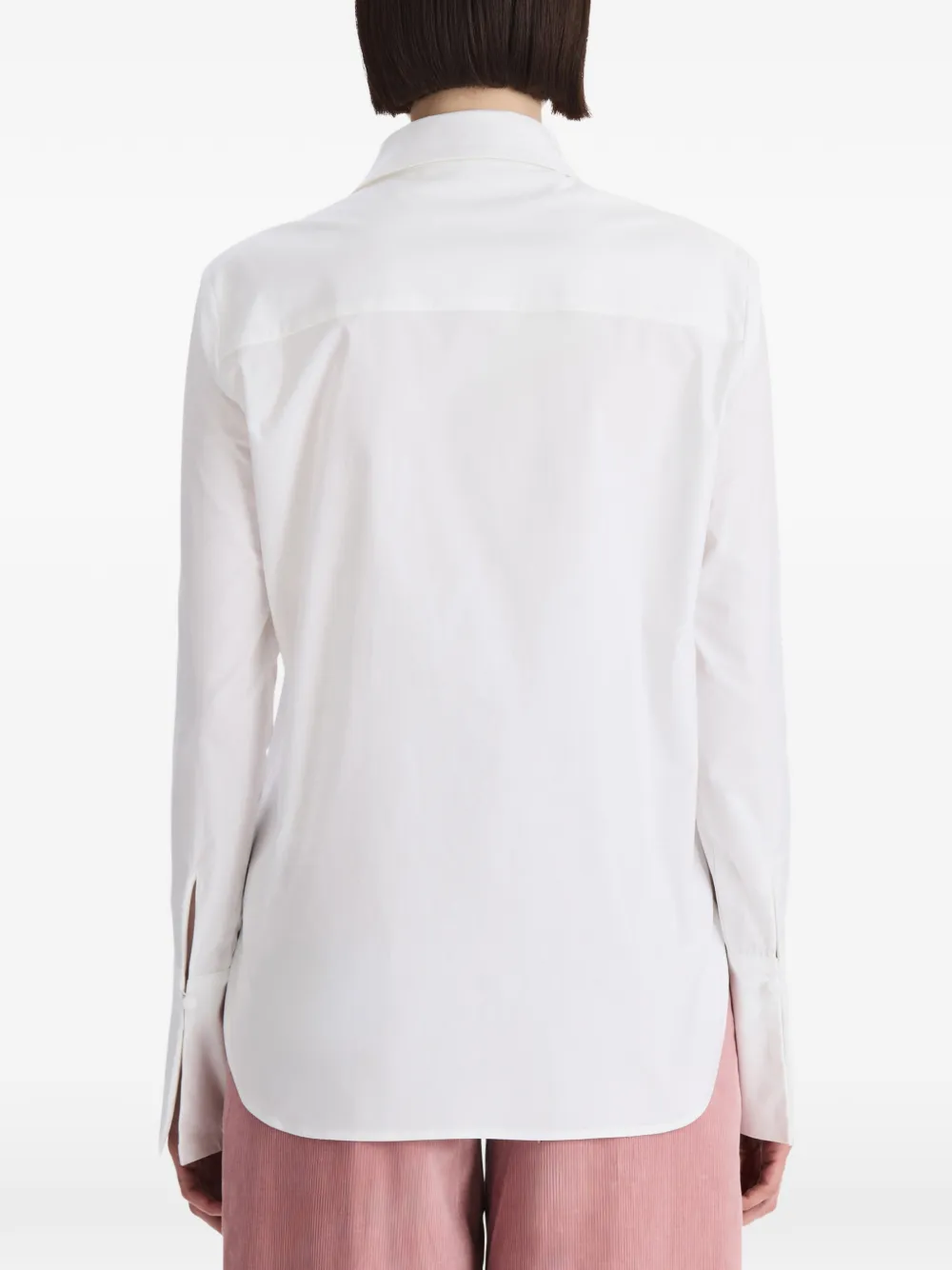 Oscar de la Renta Blouse met geborduurde bloemen en kralen Wit