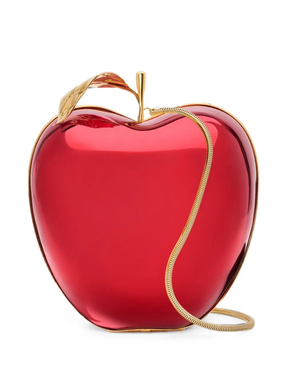 Oscar de la Renta apple-shaped clutch bag - Rosso