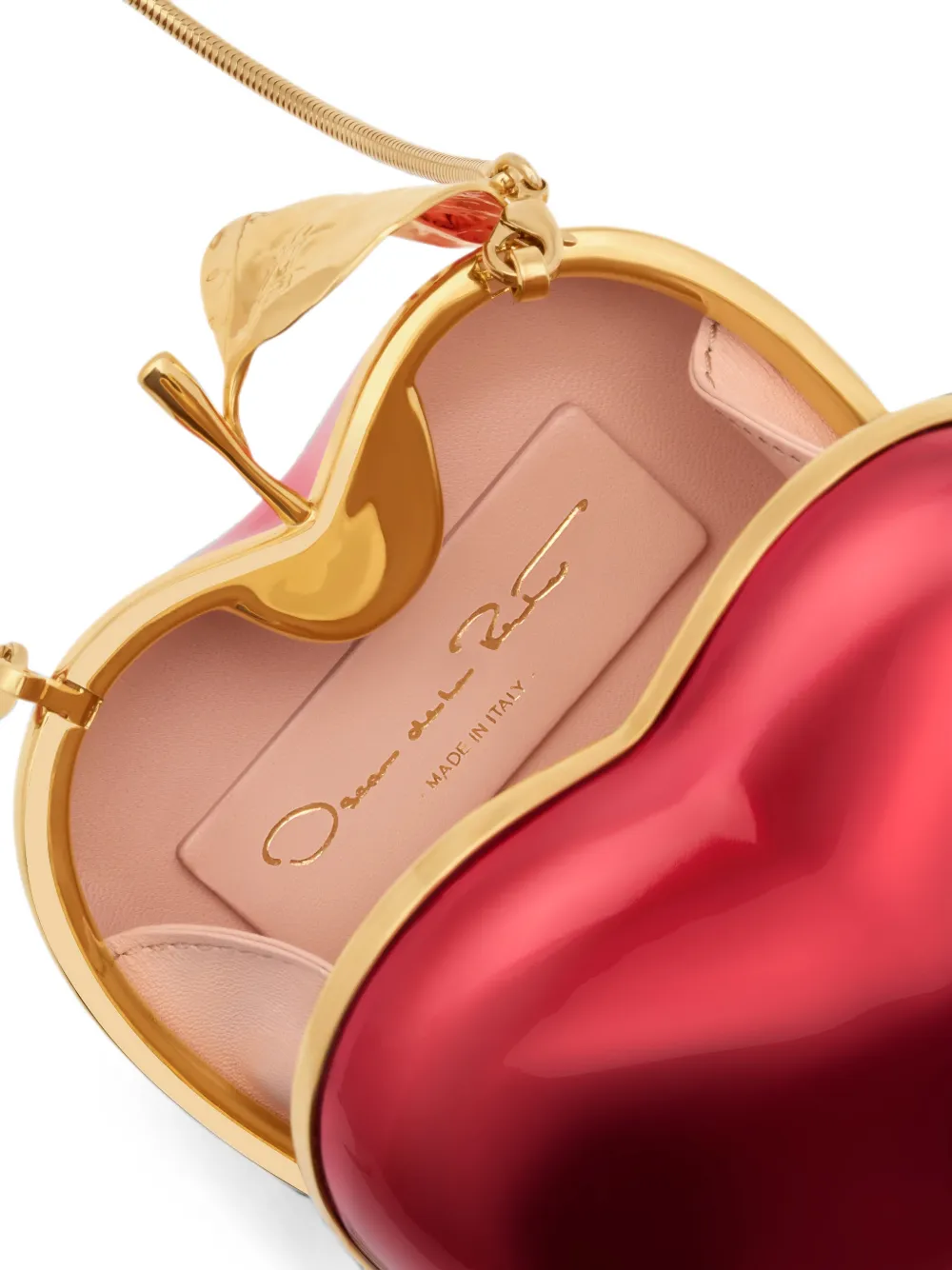 Oscar de la Renta Appelvormige clutch Rood