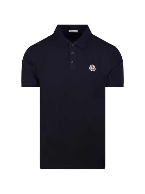 Moncler logo-patch polo shirt